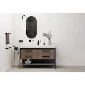 Naica Bianco 12x24 Porcelain Tile Natural Rectified gallery image 1