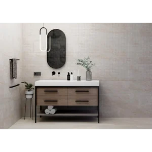 Naica Crema 12x24 Porcelain Tile Natural Rectified gallery image 1