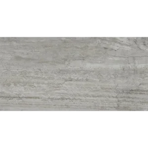 Navona Grey Vein Cut 12x24 porcelain tile with linear grey veining, natural matte finish, and rectified edges