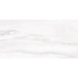 Odine White 12x24 matte porcelain tile with rectified edges