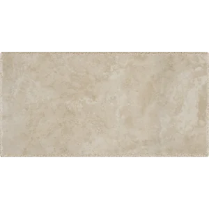 Happy Floors Pietra D'Assisi Beige 12x24 porcelain tile with a natural matte finish and pressed edges