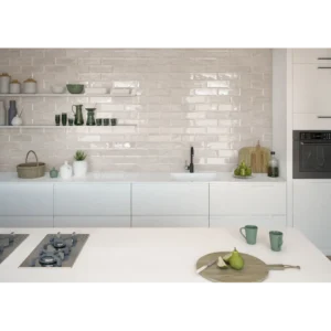 Titan Ivory Edge 4x12 Ceramic Tile Glossy gallery image 1