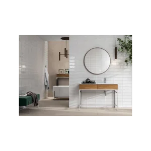 Titan White Touch 4x12 Glossy Ceramic Tile gallery image 1