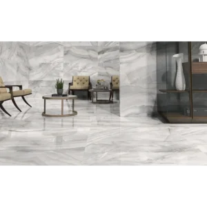 Athena Plata Rodas Perla Polished Rectified Porcelain Tile 24x24 gallery image 1