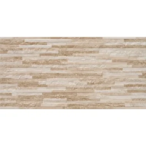 Cipriani Almond/Noce Beige Mix Muro 12x24 porcelain tile with a natural beige finish and pressed edges