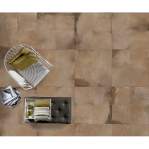 Claystone Brown Natural Rectified Porcelain Tile 24x24 gallery image 1