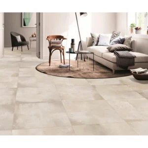 Claystone White Natural Rectified Porcelain Tile 24x24 gallery image 1