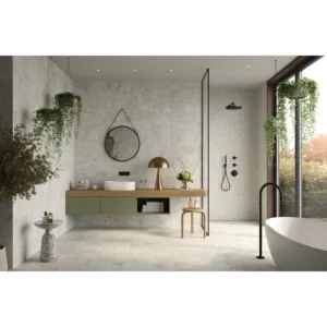 Crew Silver Natural Rectified Porcelain Tile 24x24 gallery image 1