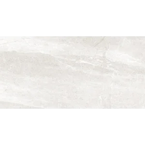Flint White 12x24 porcelain tile with a white natural finish and rectified edges