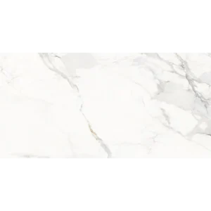 Marbella Vena Oro natural rectified 24x48 porcelain tile with an Oro finish
