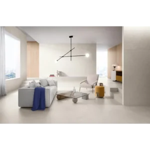 Phase White Natural Rectified Porcelain Tile 24x24 gallery image 1