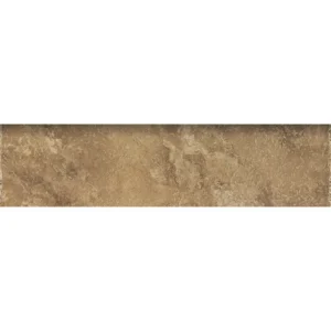 Pietra D'Assisi Ocra 3x12 natural porcelain bullnose tile