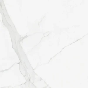 Statuario Luxe polished white rectified porcelain tile 48x48