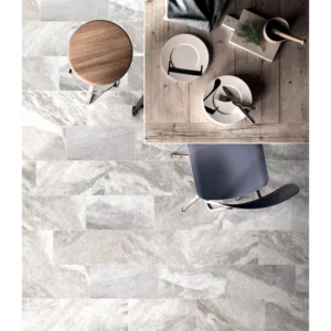 Waves Cloud Natural Rectified Porcelain Tile 24x24 gallery image 1