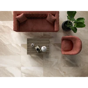 Waves Sand Natural Rectified Porcelain Tile 24x24 gallery image 1
