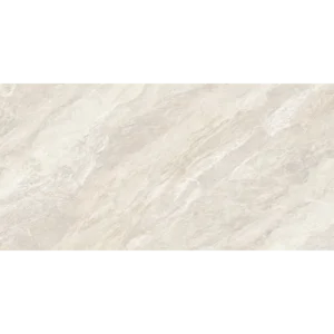 Bernini Cream polished rectified 24x48 porcelain tile in a soft cream color