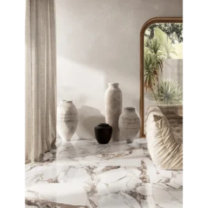 Kobe Calacatta Viola Natural Rectified Porcelain Tile 24x48 gallery image 1
