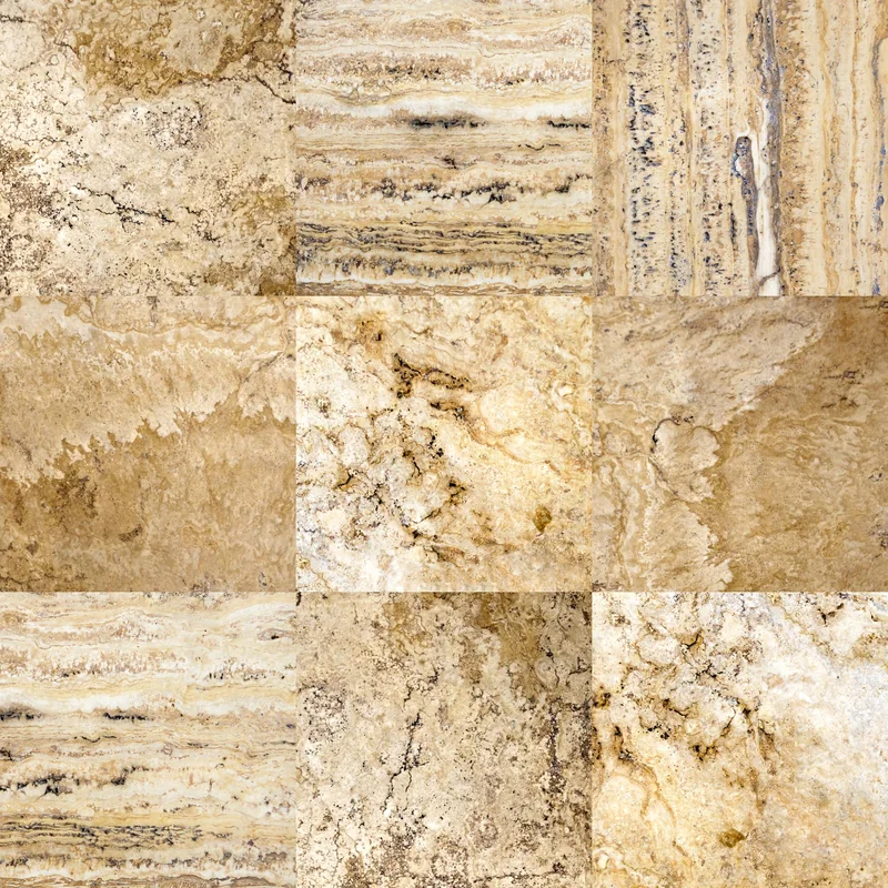 Seamless beige marble tile texture