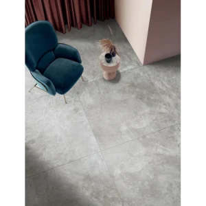 Navona Grey Cross Cut Natural Rectified Porcelain Tile 24x48 gallery image 1