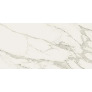 Stratus Grigio polished rectified 24x48 porcelain tile in a sophisticated gray grigio finish